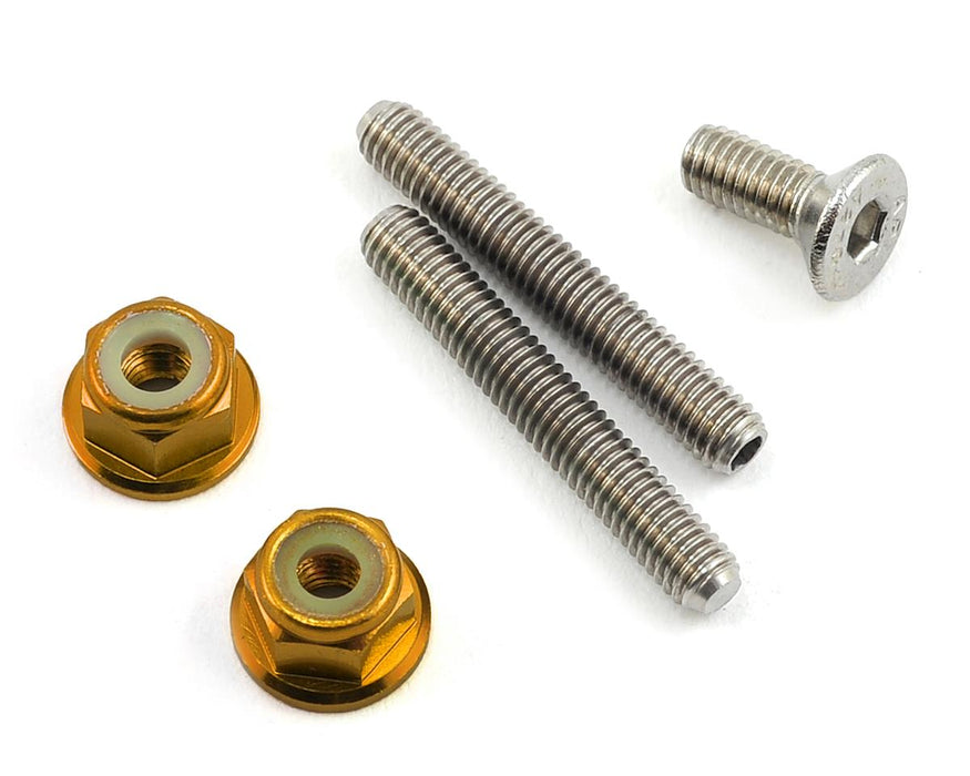 175RC Titanium Lower Arm Stud Kit (Gold)