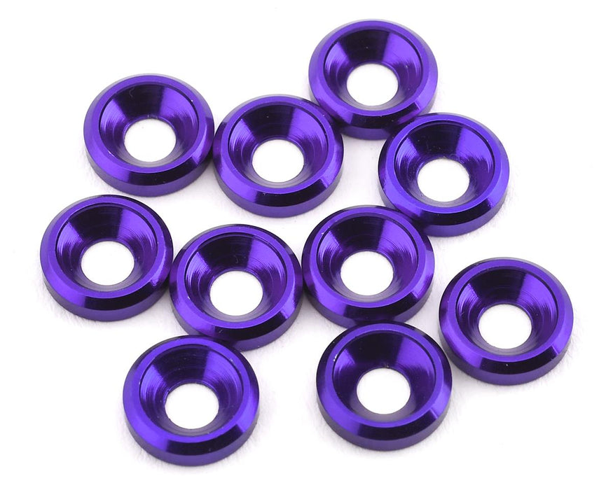 175RC Aluminum Flat Head High Load Spacer (Purple) (10)