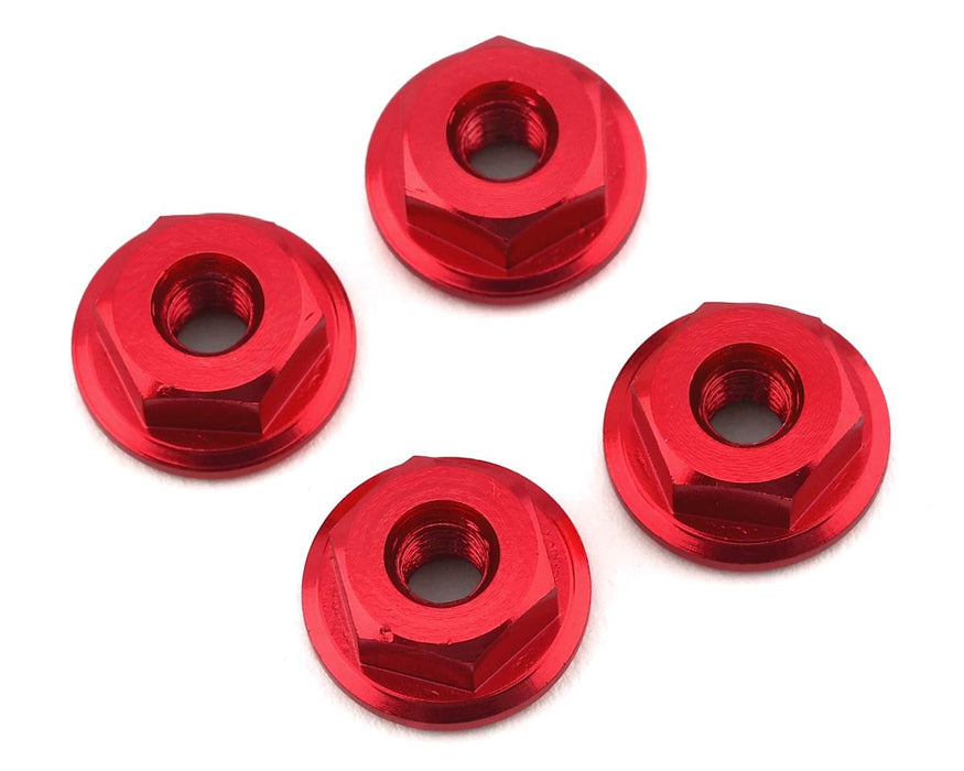 175RC Mini-T 2.0 Serrated Wheel Nuts (4) (Red)