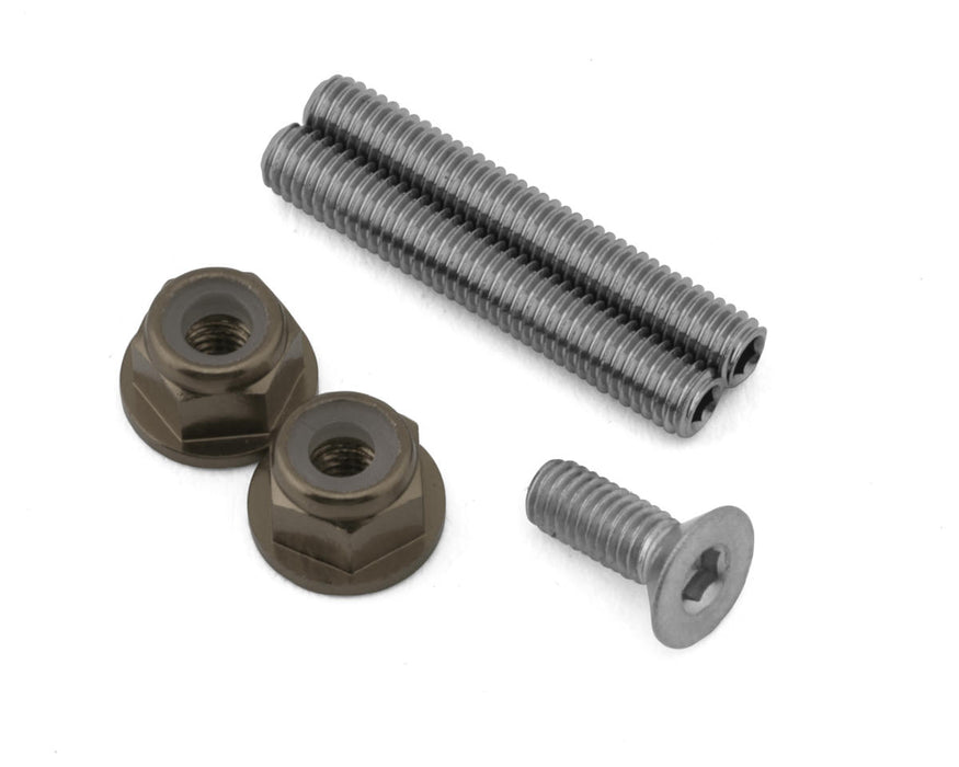 175RC Mugen MSB1 Stainless Steel "Ti-Look" Lower Arm Studs Set