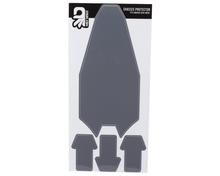 175RC Mugen MSB1 Precut Chassis Skin (Titanium Grey)