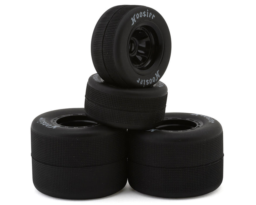 1RC Racing 1/18 Asphalt Sprint Car Tires (Black) (4) (Front & Rear) (Standard)