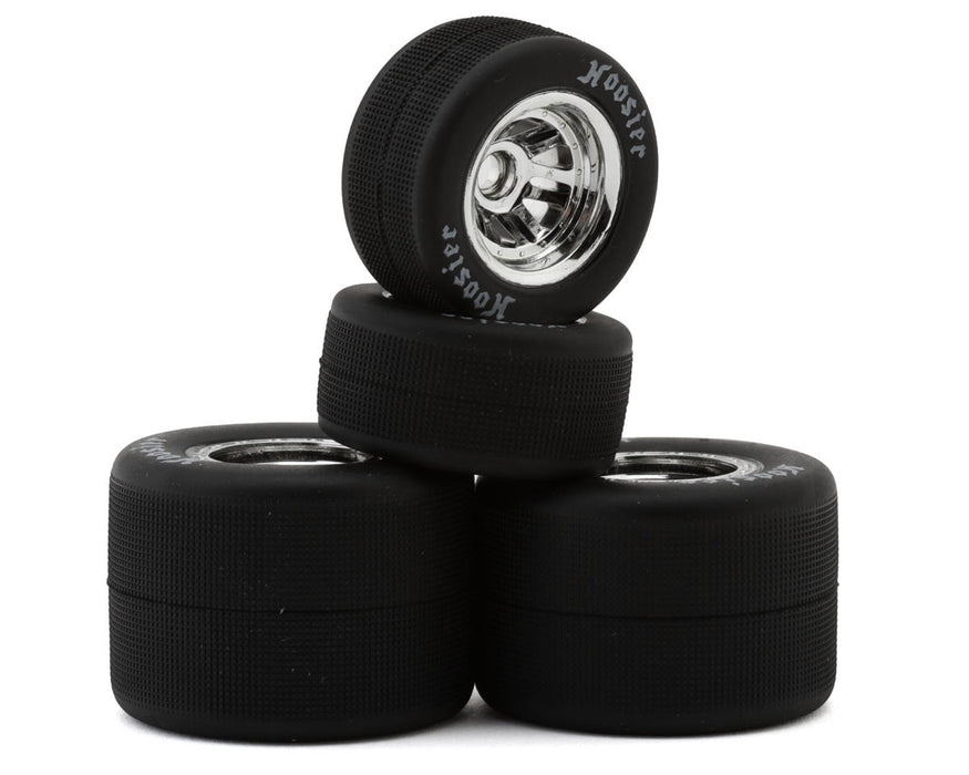 1RC Racing 1/18 Asphalt Sprint Car Tires (Chrome) (4) (Front & Rear) (Standard)