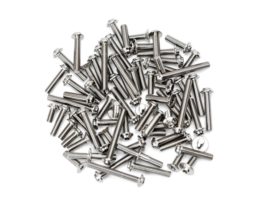 1UP Racing Xray X12 2026 Pro Duty Titanium Upper Screws Set (Silver) (55)