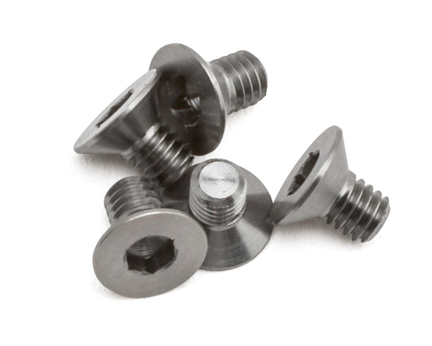 1UP Racing 2.5mm Titanium Pro Duty Flat Head Screws (5) (2.5x6mm)