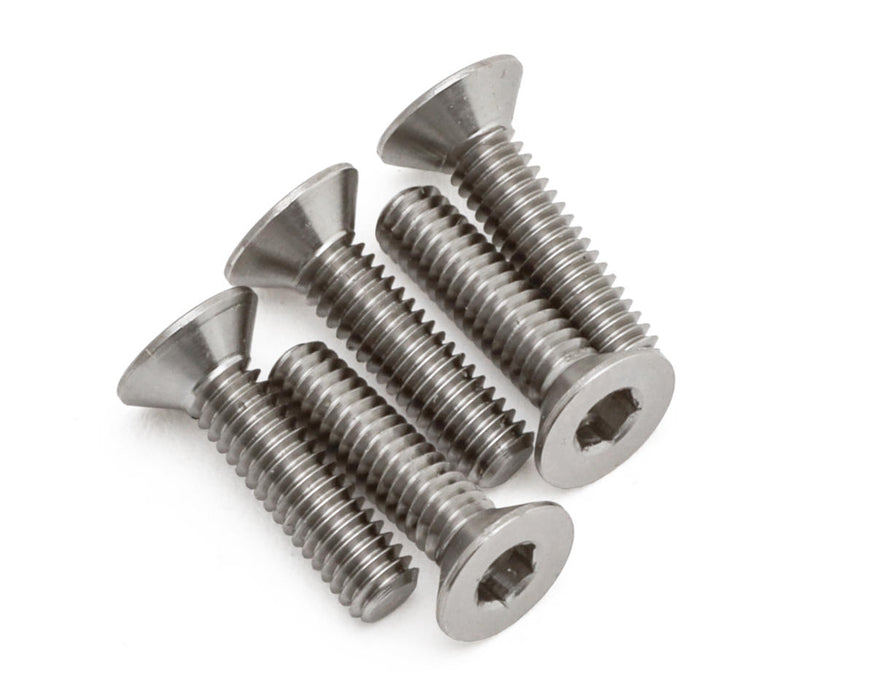 1UP Racing 2.5mm Titanium Pro Duty Flat Head Screws (5) (2.5x12mm)
