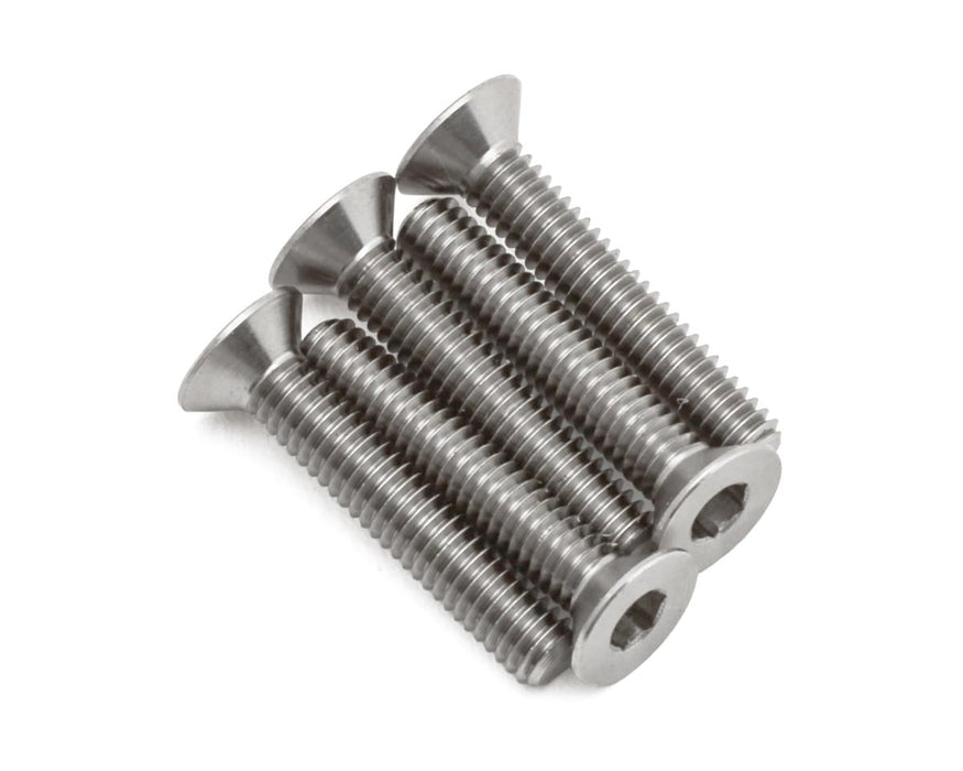 1UP Racing 2.5mm Titanium Pro Duty Flat Head Screws (5) (2.5x14mm)