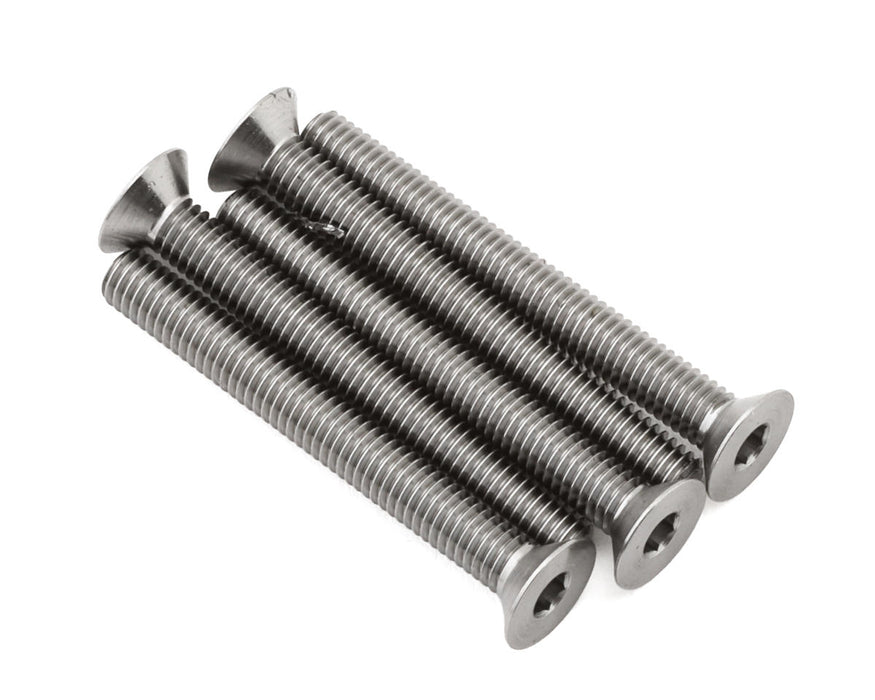 1UP Racing 3mm Titanium Pro Duty Flat Head Screws (5) (3x26mm)