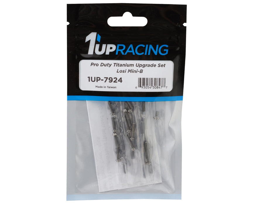 1UP Racing Losi Mini-B Pro Duty Titanium Upgrade Set (Silver)