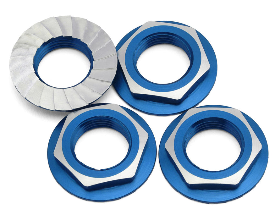 1UP Racing Lockdown Aluminum 17mm Wheel Nuts (Blue) (4)