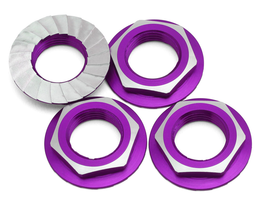 1UP Racing Lockdown Aluminum 17mm Wheel Nuts (Purple) (4)