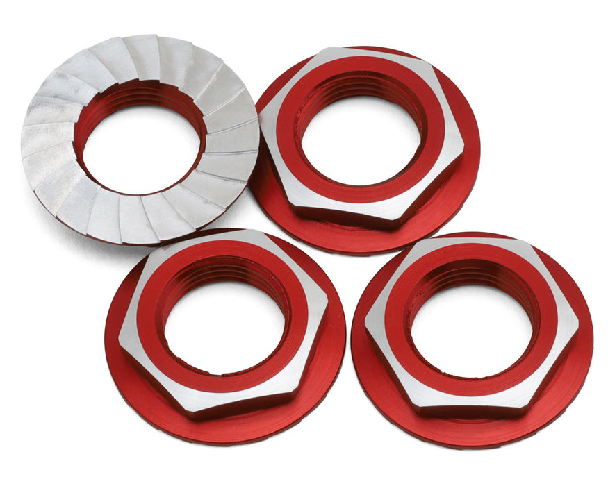1UP Racing Lockdown Aluminum 17mm Wheel Nuts (Red) (4)