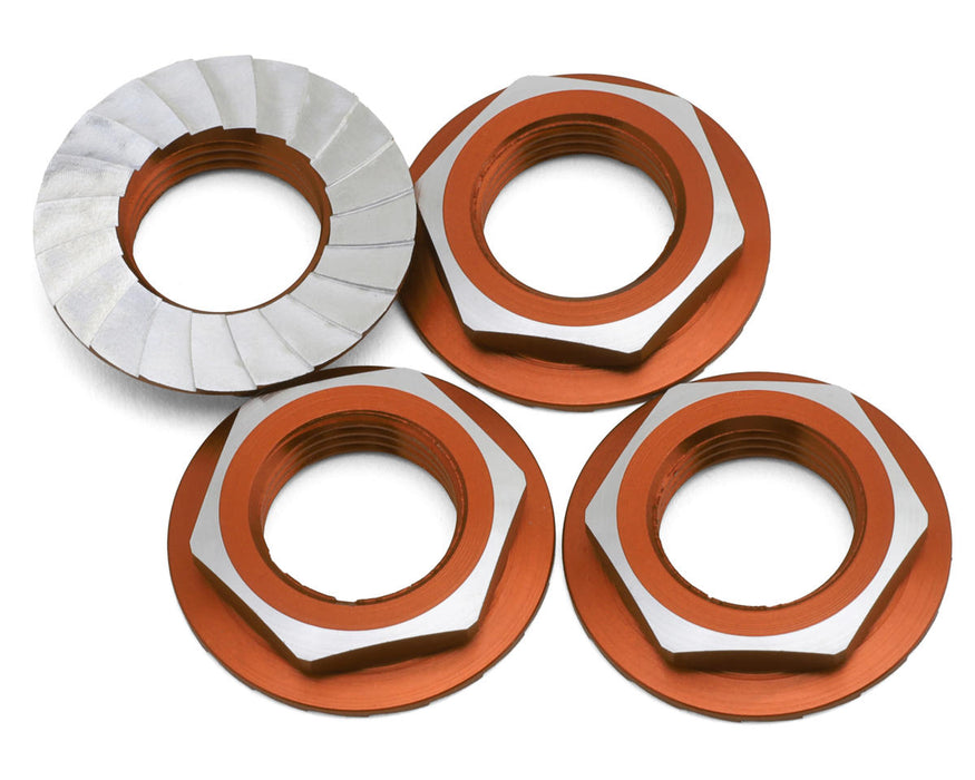 1UP Racing Lockdown Aluminum 17mm Wheel Nuts (Orange) (4)