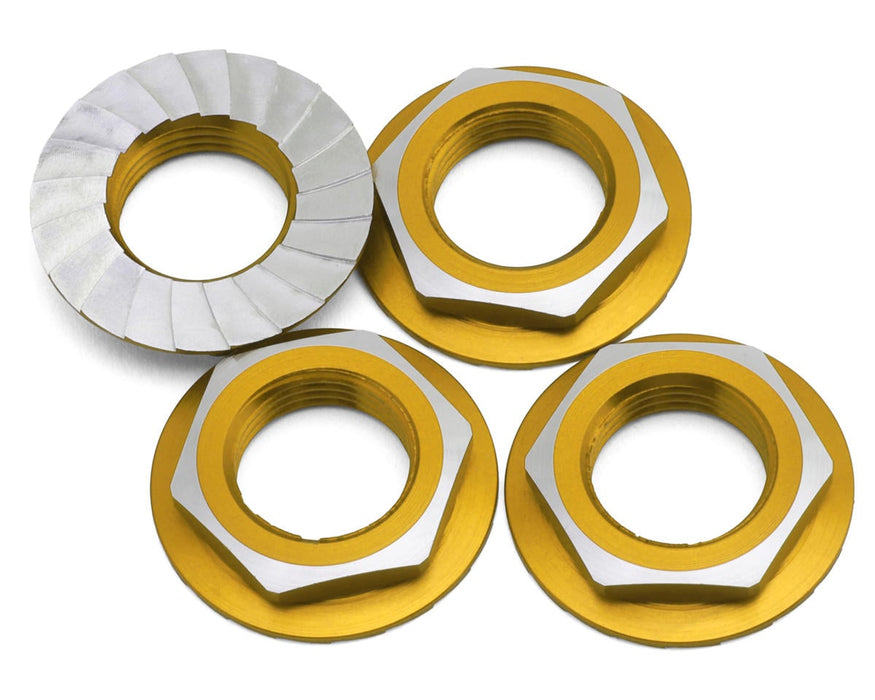 1UP Racing Lockdown Aluminum 17mm Wheel Nuts (Gold) (4)