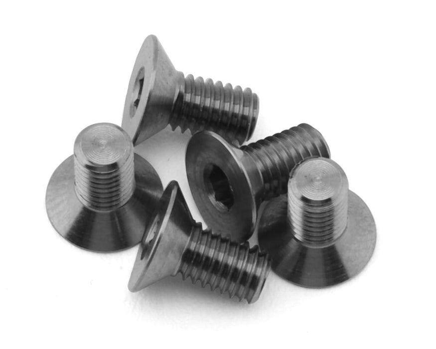 1UP Racing 3mm Titanium Pro Duty Flat Head Screws (5) (3x6mm)