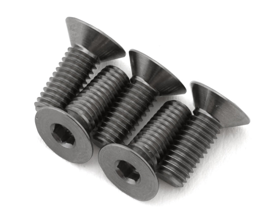 1UP Racing 3mm Titanium Pro Duty Flat Head Screws (5) (3x8mm)