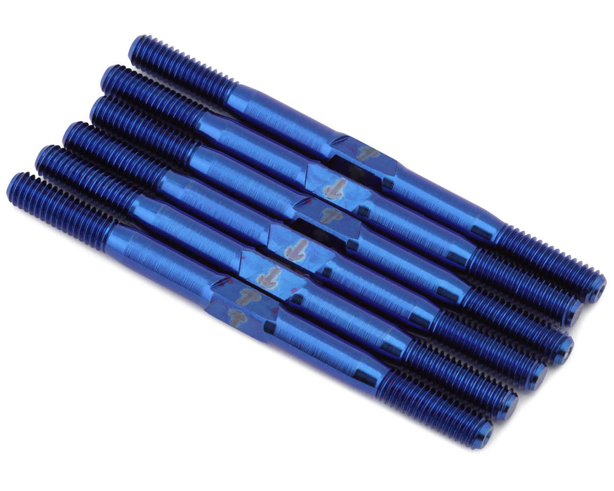 1UP Racing TLR 22 5.0 Pro Duty Titanium Turnbuckle Set (Blue)