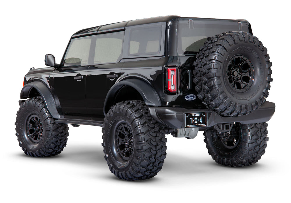 Traxxas TRX-4 Scale and Trail 2021 Ford Bronco 1/10 Crawler, XL-5 HV, Titan 12T - Shadow Black