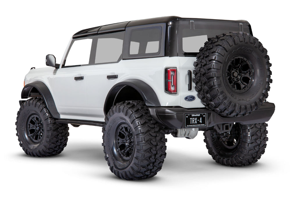 Traxxas TRX-4 Scale and Trail 2021 Ford Bronco 1/10 Crawler, XL-5 HV, Titan 12T - Oxford White