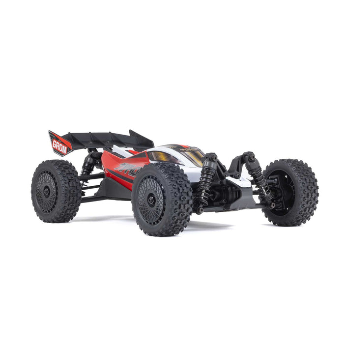 TYPHON GROM MEGA 380 Buggy RTR brossé 4X4 à petite échelle avec batterie et chargeur, rouge/blanc