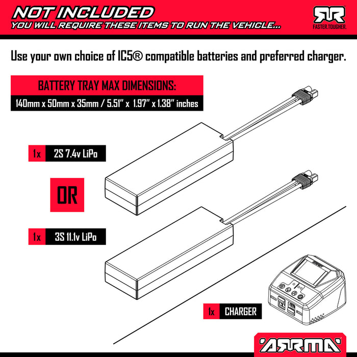 (PRE-ORDER)  Arrma 1/10 Quake 223S with DSC 2wd RTR- Red