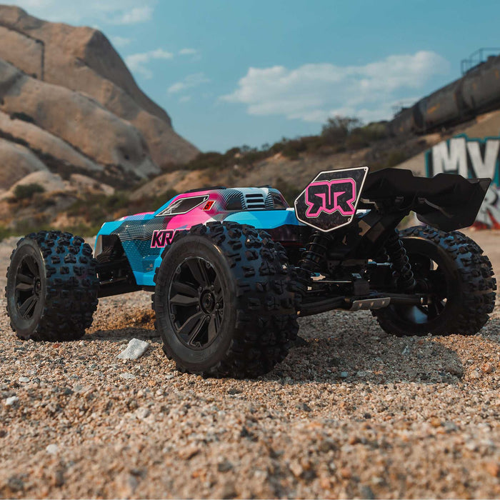 1/8 KRATON 6S 4X4 RTR Brushless Speed Truck, Blue/Pink