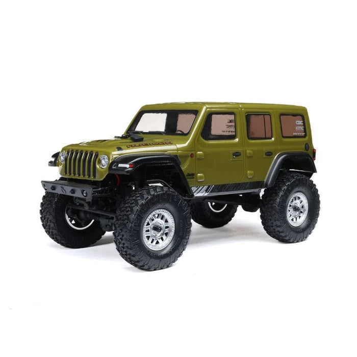 1/24 SCX24 Jeep Wrangler JLU 4X4 Rock Crawler brossé RTR, vert 