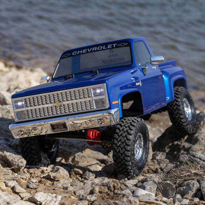 1/10 SCX10 III Base Camp 1982 Chevrolet K10 4X4 RTR Brushed Rock Crawler, Blue