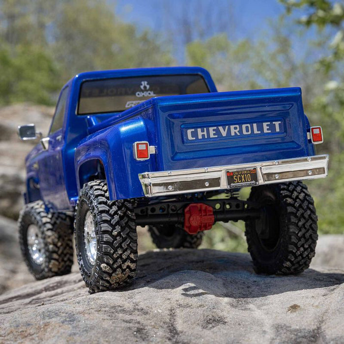 1/10 SCX10 III Base Camp 1982 Chevrolet K10 4X4 RTR Brushed Rock Crawler, Blue