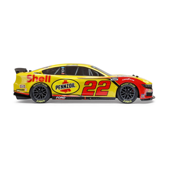1/12 NASCAR RC Racecar Joey Logano No. 22 2025 Shell-Pennzoil Ford Mustang 2S AWD RTR Brushed On-Road (Battery & Charger Included), Yellow