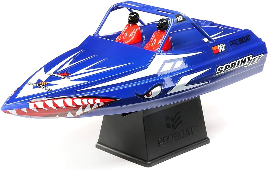 Sprintjet Jet Boat RTR à droite automatique de 9 pouces, bleu 