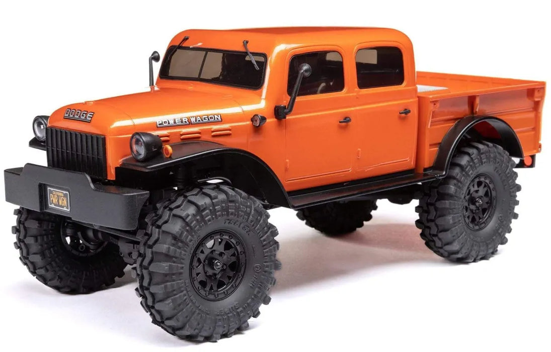 SCX24 Dodge Power Wagon 4 portes des années 40, orange : 1/24 4WD-RTR