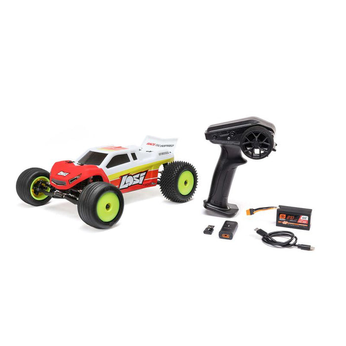 1/18 Mini-T 2.0 V2 2WD Stadium Truck sans balais RTR, rouge