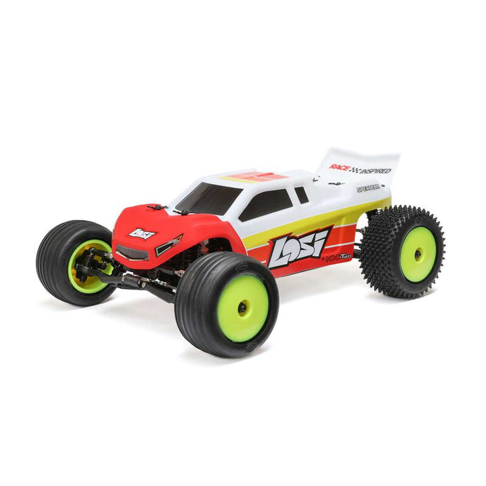 1/18 Mini-T 2.0 V2 2WD Stadium Truck sans balais RTR, rouge