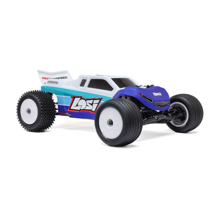 1/18 Mini-T 2.0 V2 2WD Stadium Truck RTR sans balais, bleu