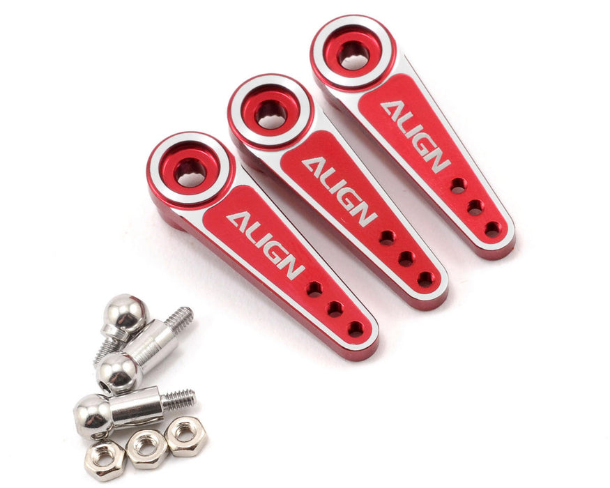 Align D6EJ Metal Servo Horn Set (Red) (3) (23T)