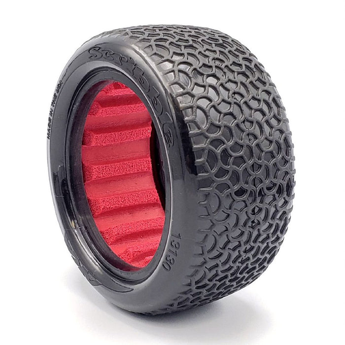 AKA Products 1/10 Buggy Rear Scribble 2.2 (Clay) W/Red Insert