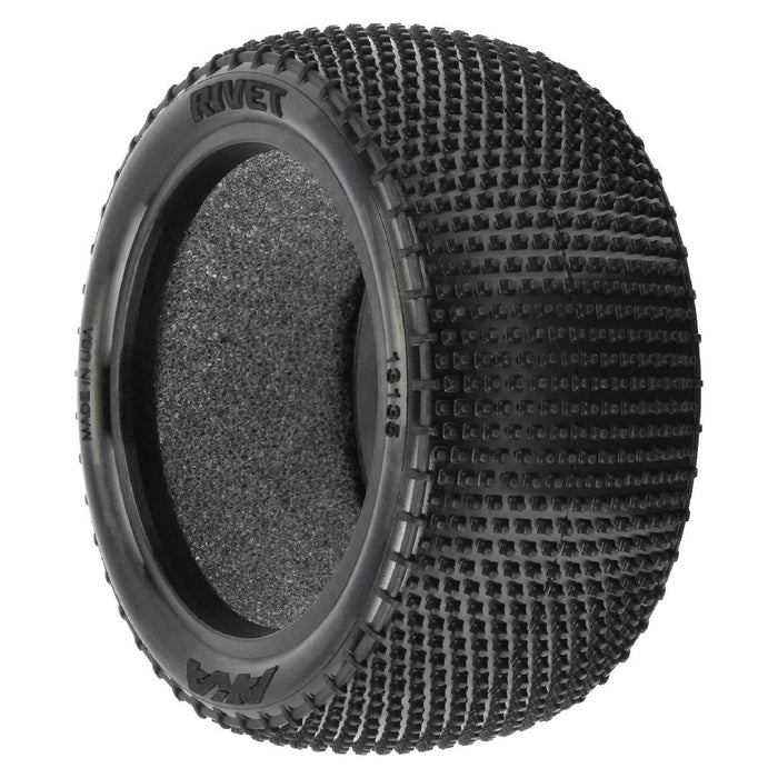 AKA Products 1/10 Rivet Soft Carpet Rear Buggy Tires (2)