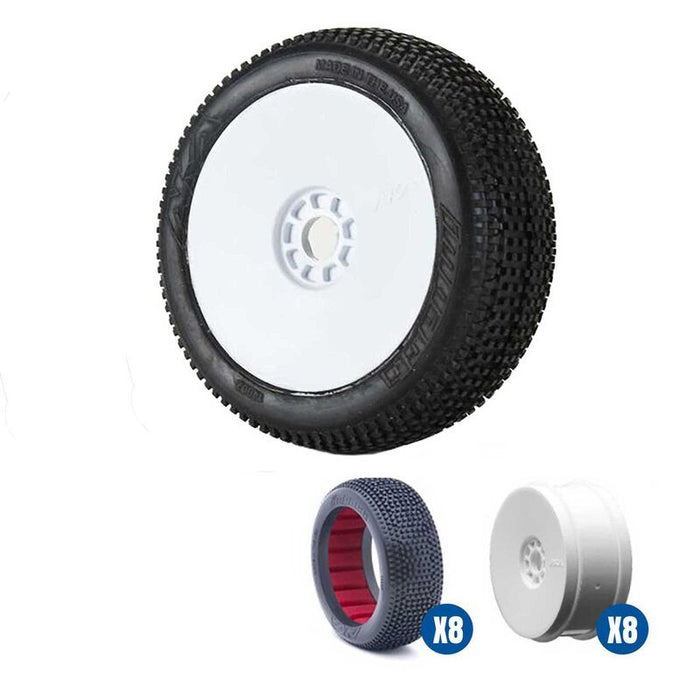 AKA 1/8 Buggy Impact SSLW Off-Road Tire Racer Bundle - White