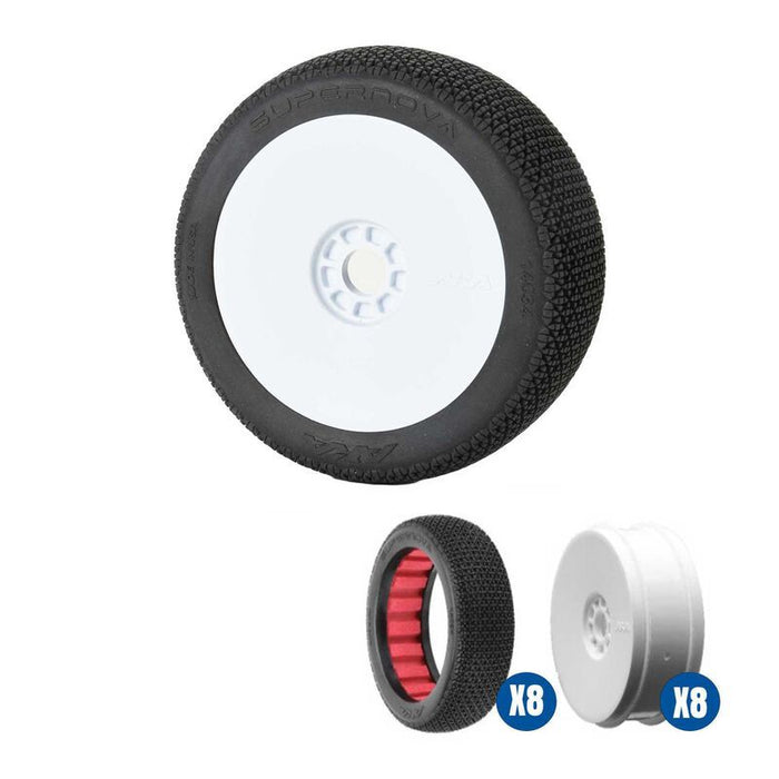AKA 1/8 Buggy SuperNova SLW Off-Road Tire Racer Bundle - White