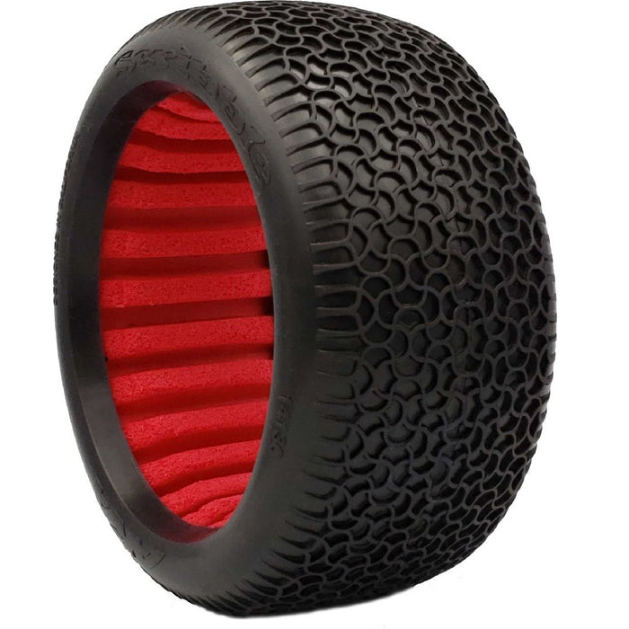 AKA Products 1/8 Truggy EVO Scribble w/RED Inserts, SPRSFTLW(2)