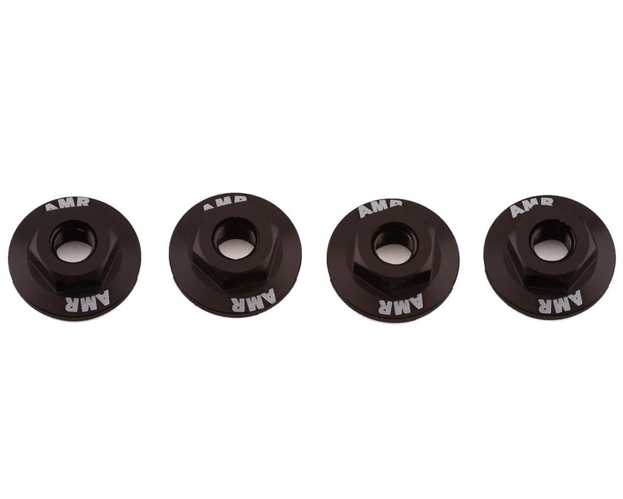 AMR M4 Aluminum Serrated Flange Nut (4) (Gun Metal)