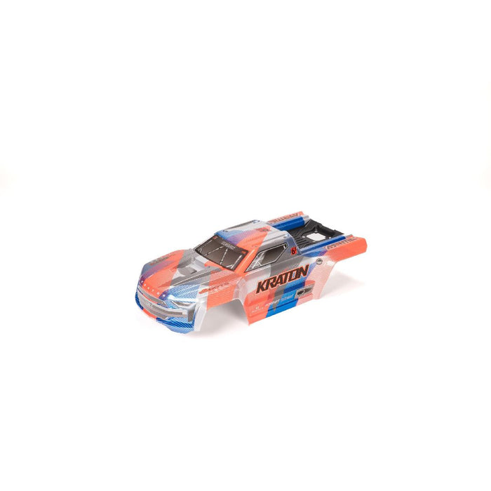 Arrma KRATON Painted Decaled Trimmed Body Set - Blue/Orange