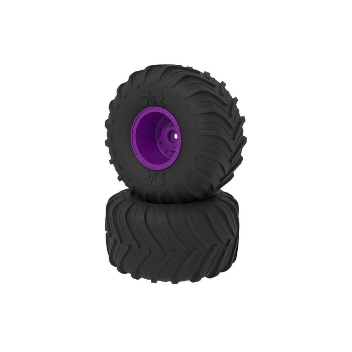 Arrma dBoots Chevron MT Tire Set Glued - Purple