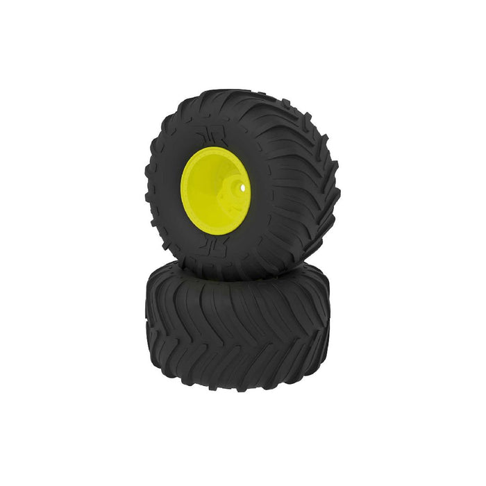 Arrma dBoots Chevron MT Tire Set Glued - Yellow