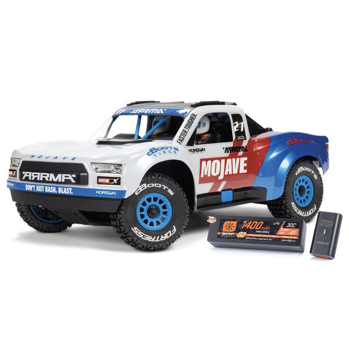 Arrma 1/16 MOJAVE GROM BLX 4x4 Desert Truck RTR - White