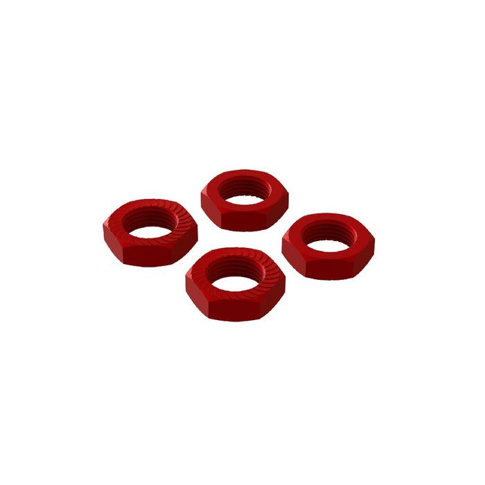 Arrma AR310906 Aluminum Wheel Nut 17mm (4) - Red