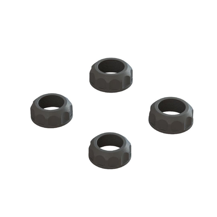 Arrma Shock Cap (4): 4X4 - Black