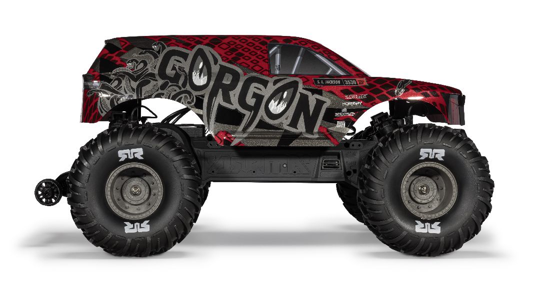 Arrma 1/10 GORGON 223S 2WD RTR Monster Truck - Red/Black