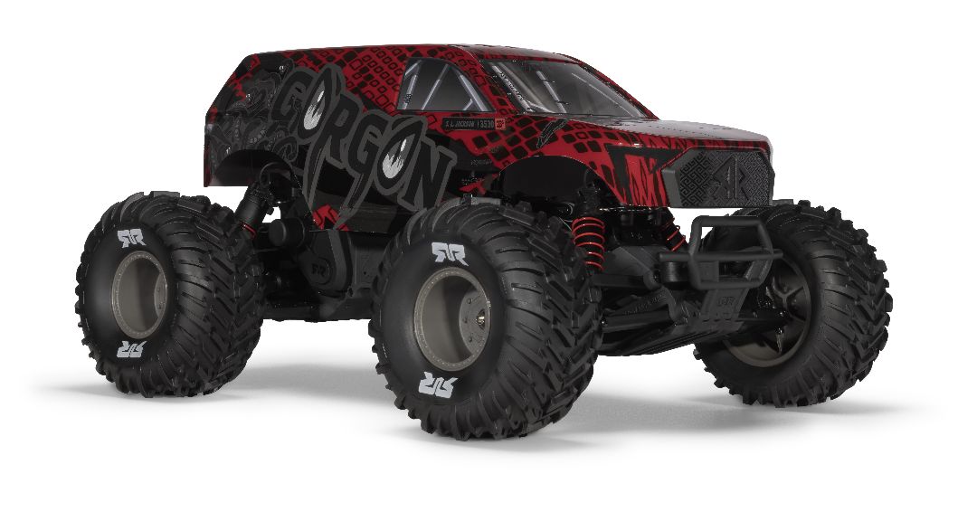 Arrma 1/10 GORGON 223S 2WD RTR Monster Truck - Red/Black